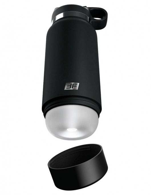 Черный мастурбатор в виде бутылки Fap Flask - Pipedream - в Мытищах купить с доставкой