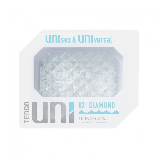 Прозрачный мастурбатор-стимулятор Tenga Uni Diamond - Tenga - в Мытищах купить с доставкой