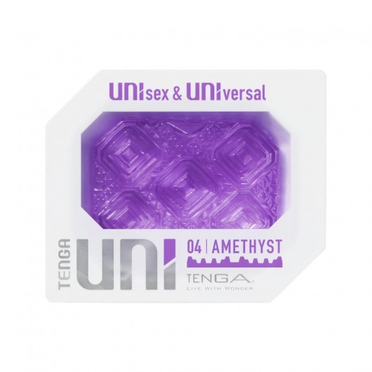 Фиолетовый мастурбатор-стимулятор Tenga Uni Amethyst - Tenga - в Мытищах купить с доставкой