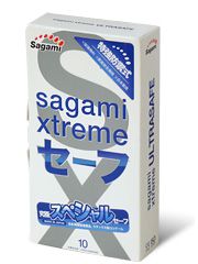 Презервативы Sagami Xtreme Ultrasafe с двойным количеством смазки - 10 шт. - Sagami - купить с доставкой в Мытищах
