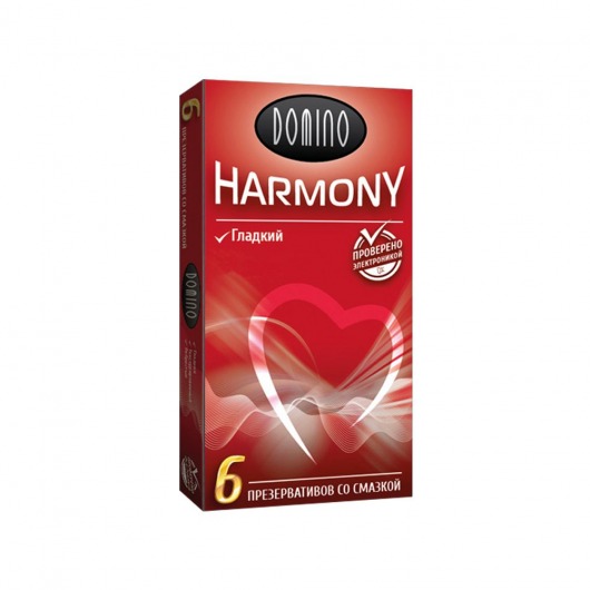 Гладкие презервативы Domino Harmony - 6 шт. - Domino - купить с доставкой в Мытищах