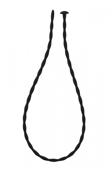 Черный уретральный массажер Glide Medium - 30 см. - Lola Games - купить с доставкой в Мытищах