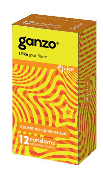 Ароматизированные презервативы Ganzo Juice - 12 шт. - Ganzo - купить с доставкой в Мытищах