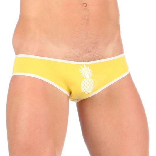 Набор из 3 эротических трусов-слипов с принтом-ананасом - Boefje купить с доставкой