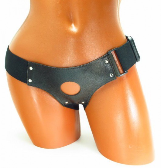 Трусики для страпона коричневого цвета - БДСМ Арсенал - купить с доставкой в Мытищах