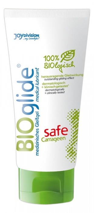 Гель-лубрикант на водной основе BIOglide safe Carrageen - 100 мл. - Joy Division - купить с доставкой в Мытищах