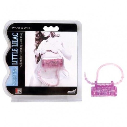 Эрекционное кольцо с вибратором LITTLE LILAC - Dream Toys - в Мытищах купить с доставкой