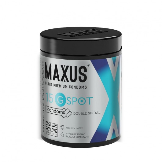 Гладкие презервативы Maxus G spot с двойной спиралью - 15 шт. - Maxus - купить с доставкой в Мытищах