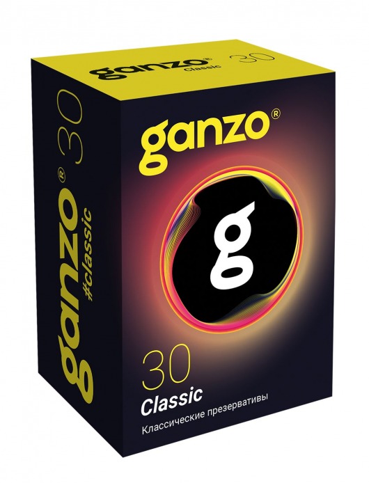 Классические презервативы с обильной смазкой Ganzo Classic - 30 шт. - Ganzo - купить с доставкой в Мытищах
