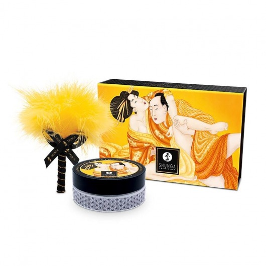 Массажная пудра с ароматом манго Luscious Mango - Shunga - купить с доставкой в Мытищах