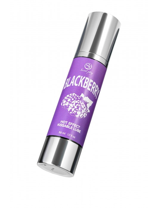 Массажное масло 2-в-1 Blackberry Hot Effect с разогревающим эффектом и вкусом ежевики - 50 мл. - Secret Play - купить с доставкой в Мытищах