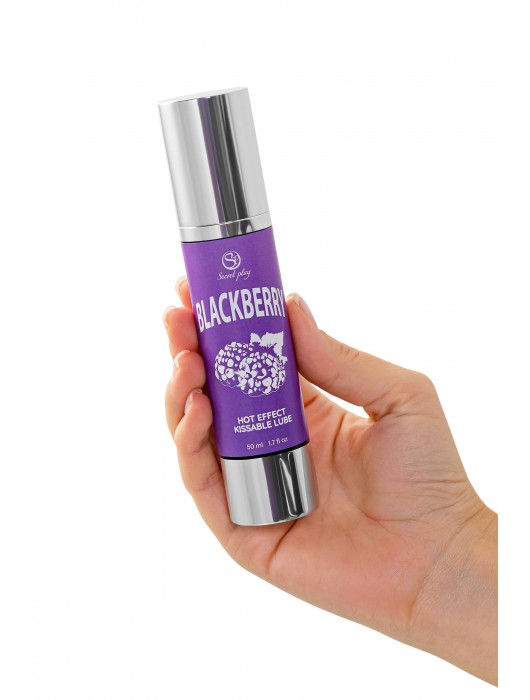 Массажное масло 2-в-1 Blackberry Hot Effect с разогревающим эффектом и вкусом ежевики - 50 мл. - Secret Play - купить с доставкой в Мытищах