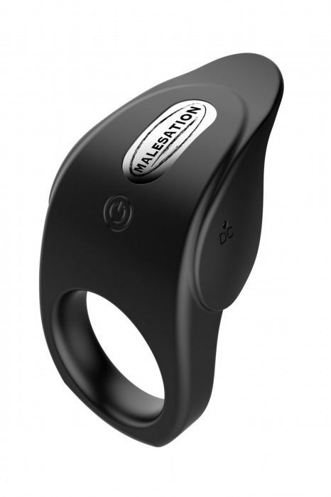 Черное эрекционное виброкольцо Vibro Lust Ring - MALESATION - в Мытищах купить с доставкой