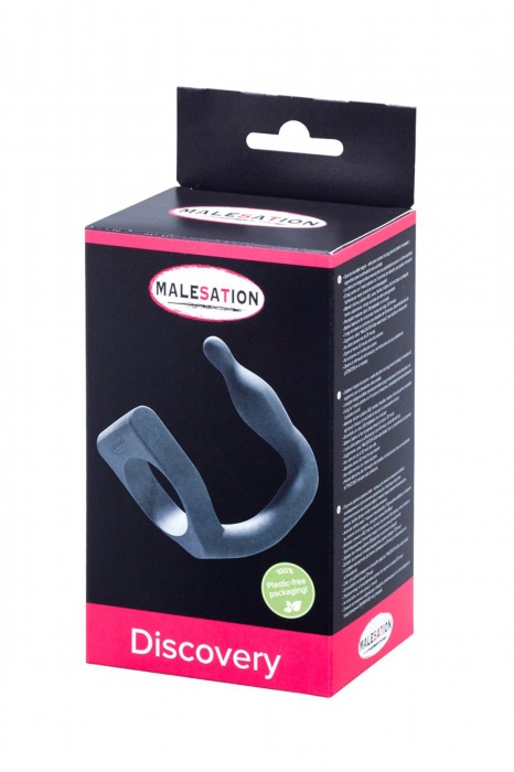 Эрекционное кольцо с вибровтулкой Discovery - MALESATION - в Мытищах купить с доставкой
