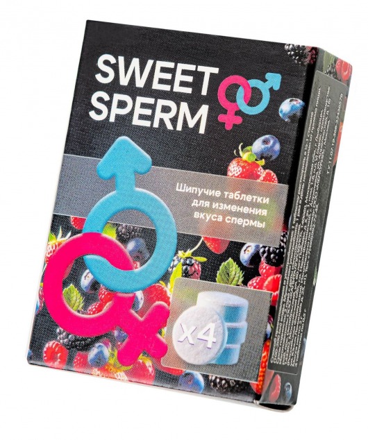 Шипучие таблетки для мужчин Sweet Sperm для изменения вкуса спермы (4 шт. по 0,5 гр.) - Капиталпродукт - купить с доставкой в Мытищах