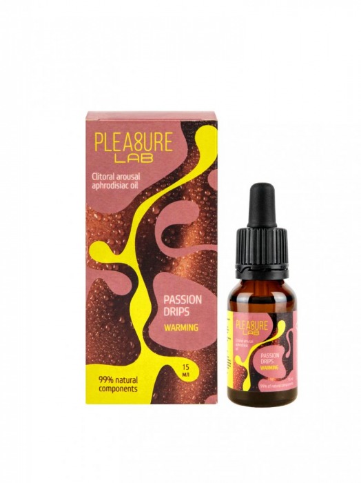 Капли с согревающим эффектом Passion Drips Warming - 15 мл. - Pleasure Lab - купить с доставкой в Мытищах