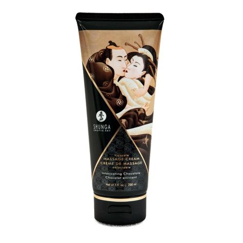 Массажный крем для тела с ароматом шоколада Intoxicating Chocolate - 200 мл. - Shunga - купить с доставкой в Мытищах