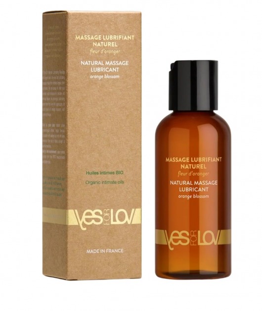Натуральная массажная смазка Natural Lubricant Orange Blossom - 100 мл. - YESforLOV - купить с доставкой в Мытищах