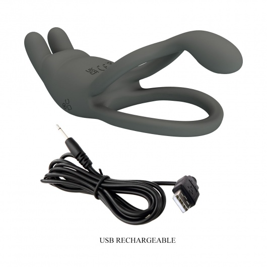 Серое эрекционное виброкольцо Dwayne - Baile - в Мытищах купить с доставкой