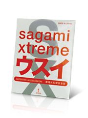 Ультратонкий презерватив Sagami Xtreme SUPERTHIN - 1 шт. - Sagami - купить с доставкой в Мытищах