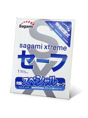 Презерватив Sagami Xtreme Ultrasafe с двойным количеством смазки - 1 шт. - Sagami - купить с доставкой в Мытищах