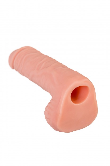 Телесная удлиняющая фаллическая насадка - 16 см. - ToyFa - в Мытищах купить с доставкой