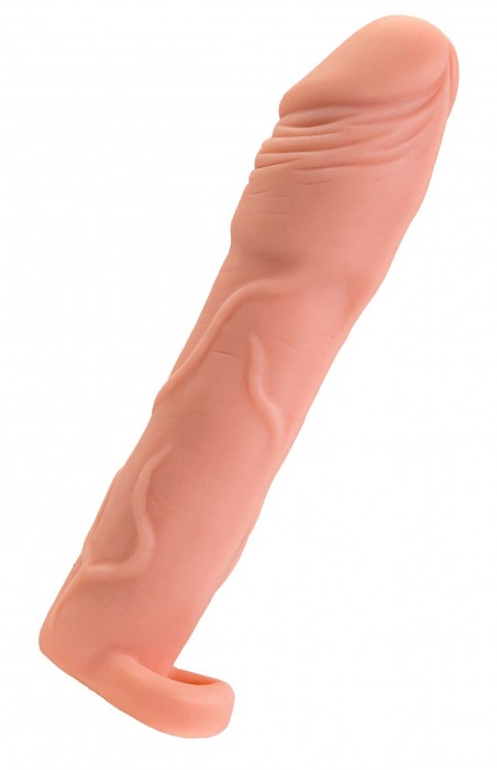 Телесная удлиняющая насадка с подхватом - 19 см. - ToyFa - в Мытищах купить с доставкой