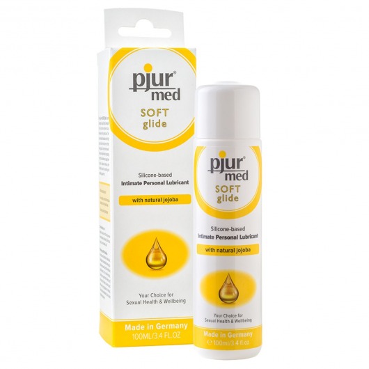 Силиконовый лубрикант с жожоба pjur MED Soft glide - 100 мл. - Pjur - купить с доставкой в Мытищах
