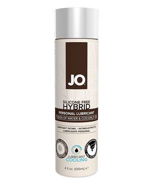 Водно-масляный лубрикант с охлаждающим эффектом JO Silicon free Hybrid Lubricant COOLING - 120 мл. - System JO - купить с доставкой в Мытищах