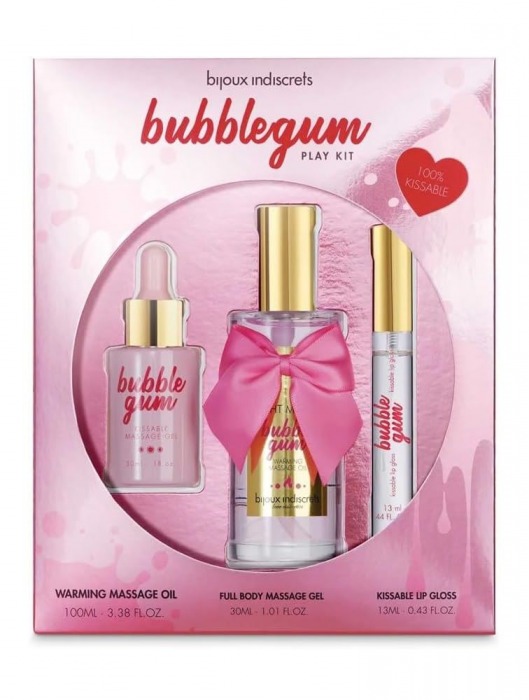 Набор средств для массажа и ласк Bubblegum Play Kit - Bijoux Indiscrets - купить с доставкой в Мытищах