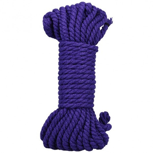Фиолетовая верёвка для связывания и фиксации Bind Tie - 9,14 м. - Doc Johnson - купить с доставкой в Мытищах