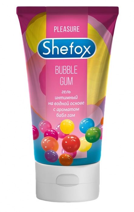 Интимная гель-смазка Shefox «Бабл гам» - 50 мл. - Shefox - купить с доставкой в Мытищах