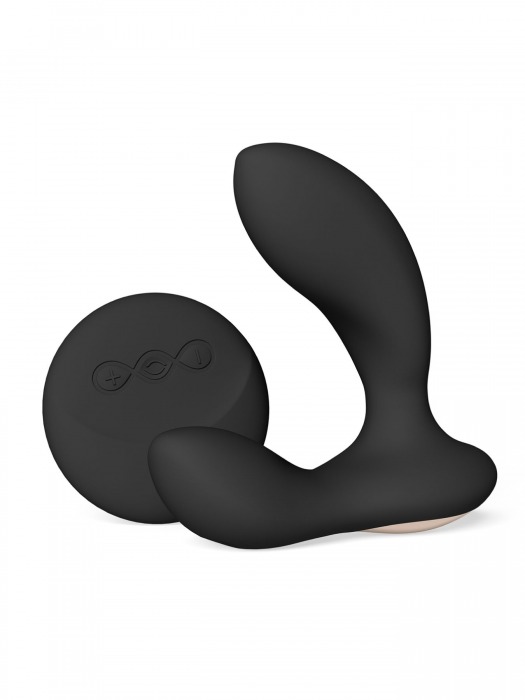 Черный вибромассажер простаты с пультом ДУ Hugo 2 Remote - Lelo - в Мытищах купить с доставкой