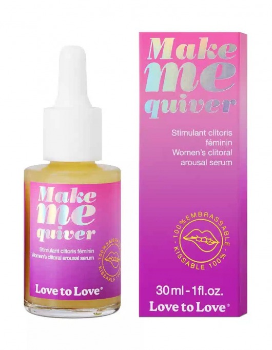 Возбуждающие капли для клитора Make Me Quiver - 30 мл. - Love to Love - купить с доставкой в Мытищах
