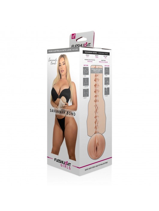 Мастурбатор-вагина Fleshlight Girls - Savannah Bond From Australia With Love - Fleshlight - в Мытищах купить с доставкой