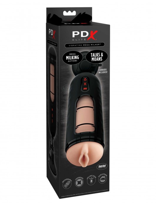 Мастурбатор-вагина с вибрацией Vibrating Mega Milker - Pipedream - в Мытищах купить с доставкой