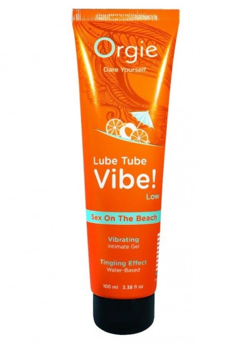 Гель с эффектом вибрации Lube Tube Vibe Low Sex On The Beach - 100 мл. - ORGIE - купить с доставкой в Мытищах