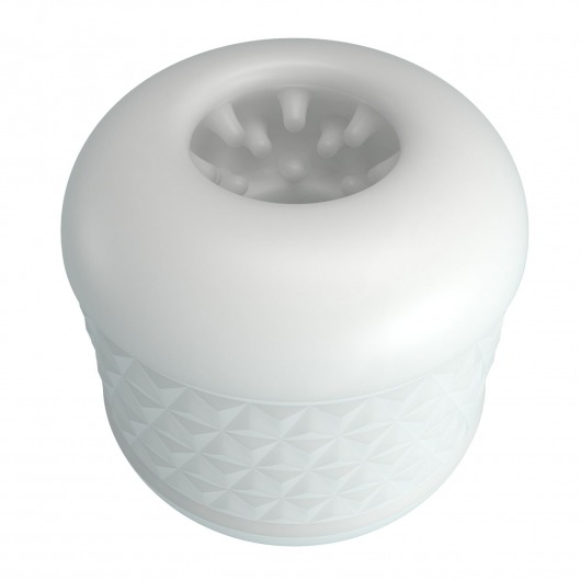 Белый сквозной мастурбатор Crystle - Baile - в Мытищах купить с доставкой