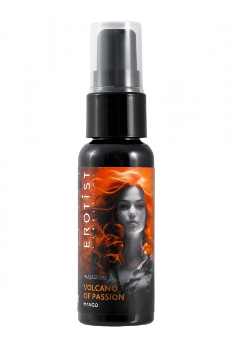 Гель с эффектом вибрации Volcano Of Passion со вкусом манго - 25 мл. - Erotist Lubricants - купить с доставкой в Мытищах