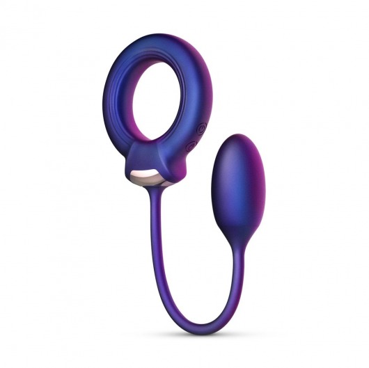 Фиолетовое эрекционное виброкольцо с анальным шариком Eclipse - ONE DC B.V. - в Мытищах купить с доставкой