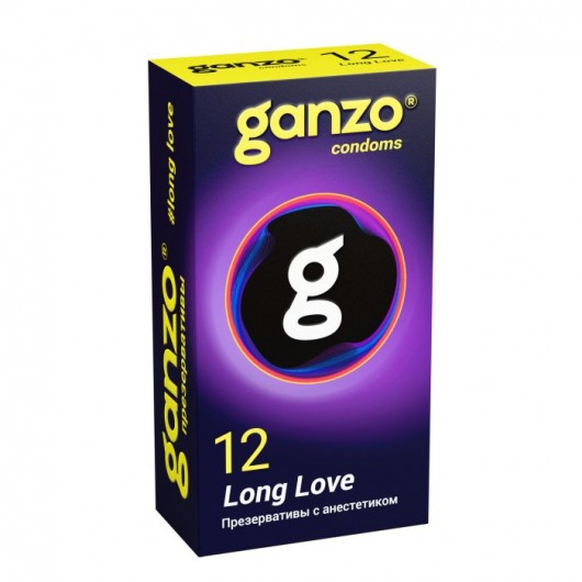 Презервативы с анестетиком для продления удовольствия Ganzo Long Love - 12 шт. - Ganzo - купить с доставкой в Мытищах