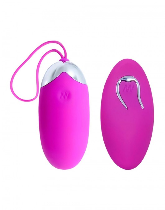 Лловое перезаряжаемое виброяйцо с пультом ДУ - Baile