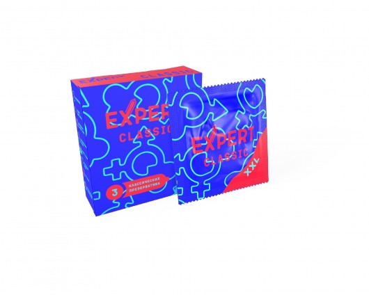 Презервативы увеличенного размера Expert Classic XXL - 3 шт. - Expert - купить с доставкой в Мытищах