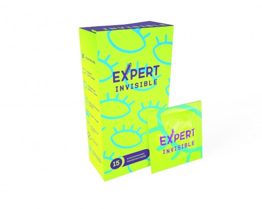 Ультратонкие презервативы Expert Invisible - 15 шт. - Expert - купить с доставкой в Мытищах