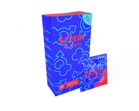 Презервативы увеличенного размера Expert Classic XXL - 15 шт. - Expert - купить с доставкой в Мытищах