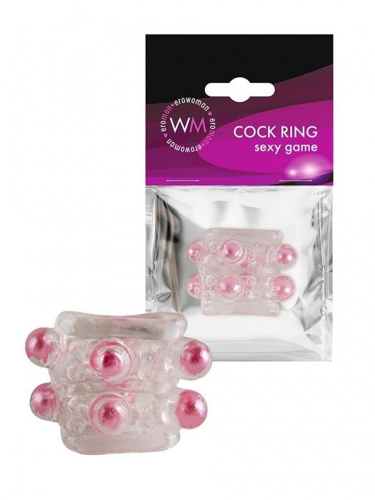 Прозрачная насадка на пенис с цветными шариками - Erowoman-Eroman - в Мытищах купить с доставкой