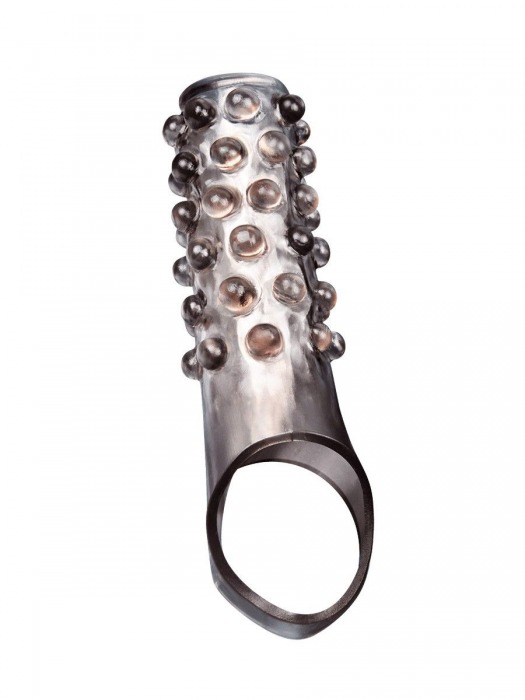 Дымчатая насадка на пенис с выпуклостями - 11 см. - Sex Expert - в Мытищах купить с доставкой