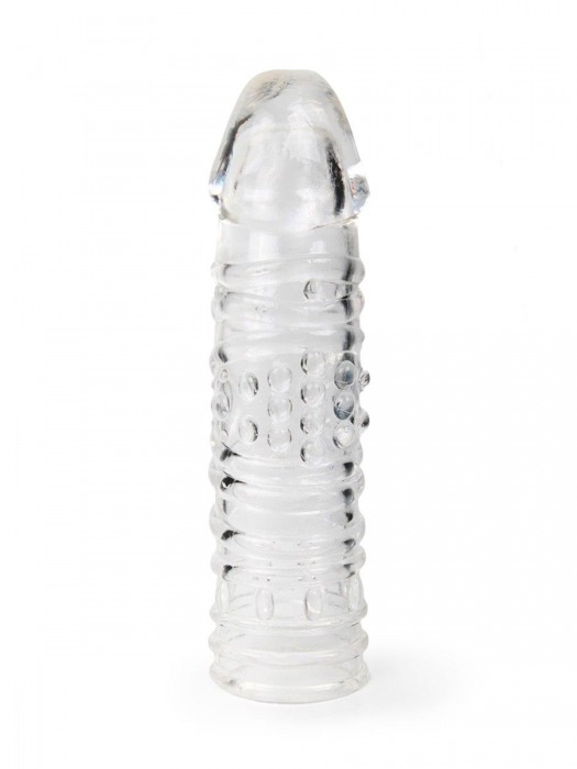 Прозрачная закрытая насадка на пенис - 17 см. - Sex Expert - в Мытищах купить с доставкой