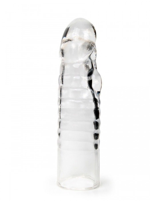 Прозрачная закрытая насадка на член - 15 см. - Sex Expert - в Мытищах купить с доставкой