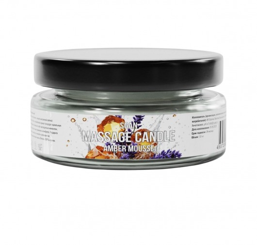 Массажная свеча «Янтарный мусс» - 50 мл. - SGAN - купить с доставкой в Мытищах